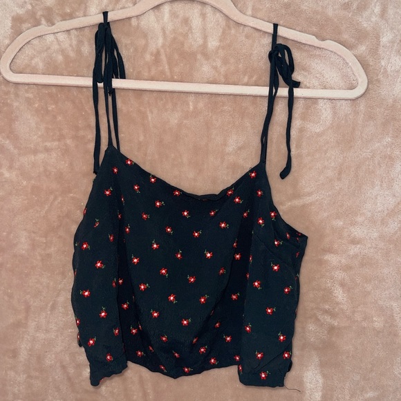 Brandy Melville Tops - Brandy Melville (John Galt) navy blue crop top